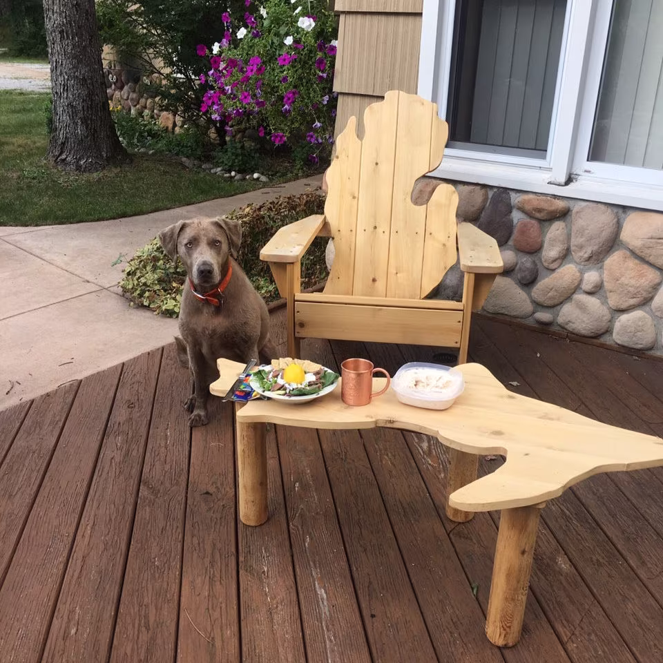 Cedar Michigan Adirondack Chair, Free Shipping