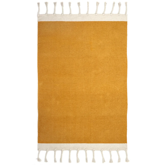 Kinneret Lisboa Handwoven Mustard Rug