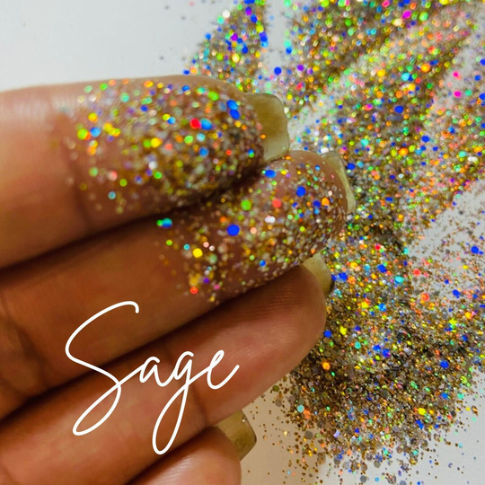 Gold Holographic Glitter | Fine Epoxy Resin Wine Glass Tumblers Candles Paint Pens Snowglobes Sage