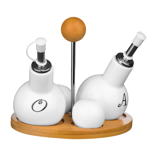 4 Piece Condiment Set