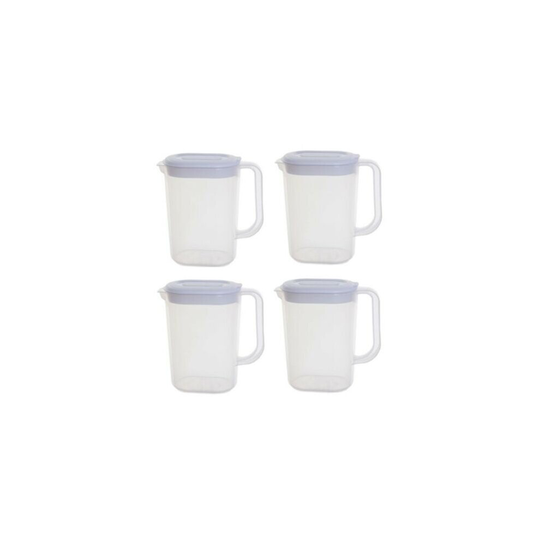 (1) 1.5 LITRE CLEAR PLASTIC FRIDGE DOOR JUG PITCHER CONTAINER FOR JUICE WATER MILK