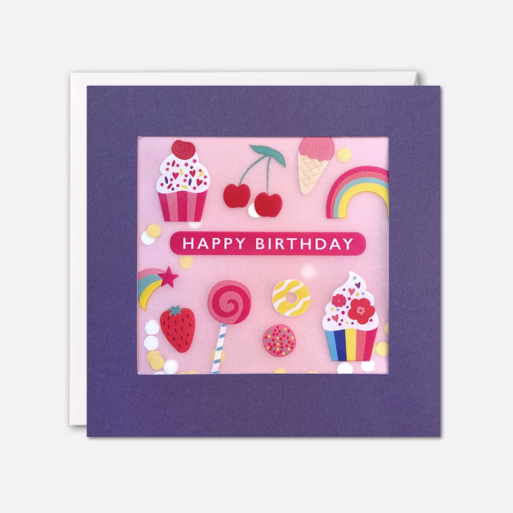 Sweets Birthday Card With Paper Confetti - Shakies By James Ellis