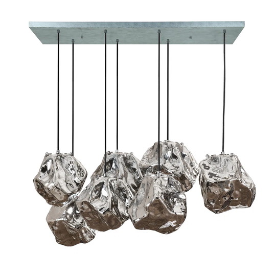Hanging lamp Helena with 7 lampshades