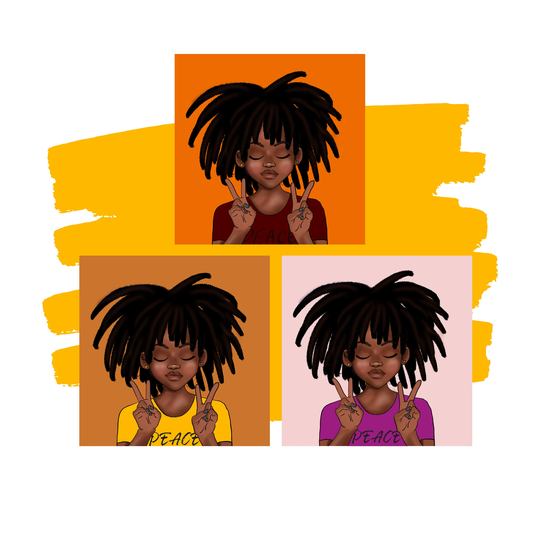 Fridge Magnet | Peace Black Girl Empowerment