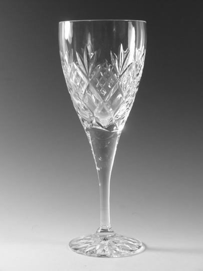 Royal Doulton Crystal - Elizabeth Cut Wine Glass/Glasses 7 1/2