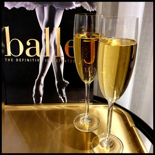 Set Of 6 Champagne Tulip Flutes - Lead Free Plain Crystal Glasses Ideal For Cocktails Or Artisan Etching