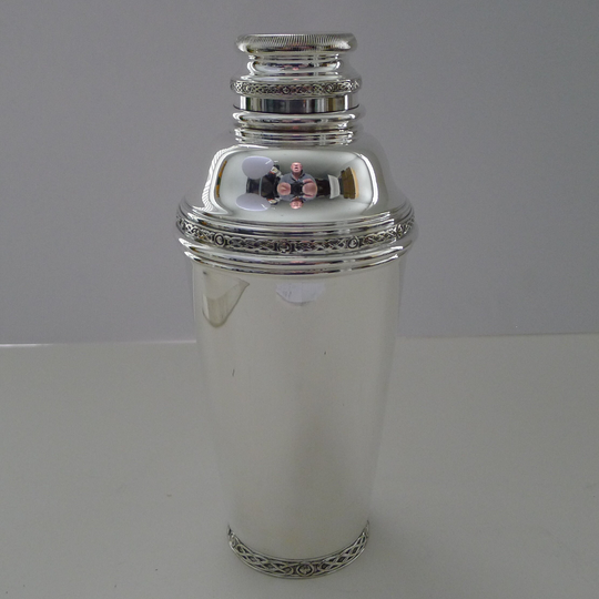 Rare Art Deco Cocktail Shaker - Celtic Decoration C.1930