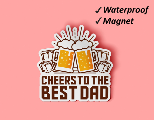 To The Best Dad Magnet Set | Cool Dad, Refrigerator Magnets, Funny Father's Day, Fun Waterproof Fade Resistant