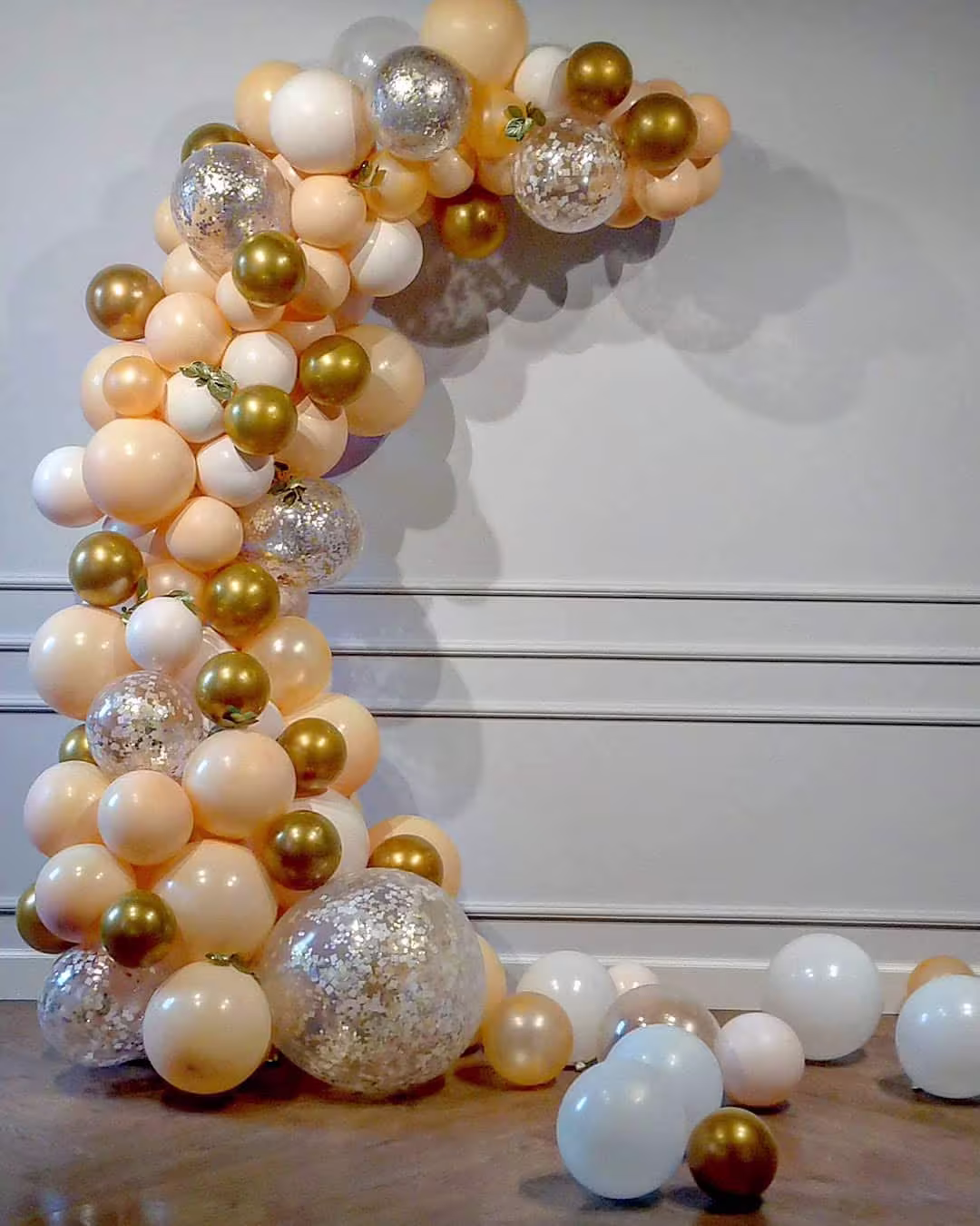 129Pcs Various Size Diy Balloon Garland Blush White Metallic Gold Confetti Balloons Perfect For Birthday Wedding Party Decorations