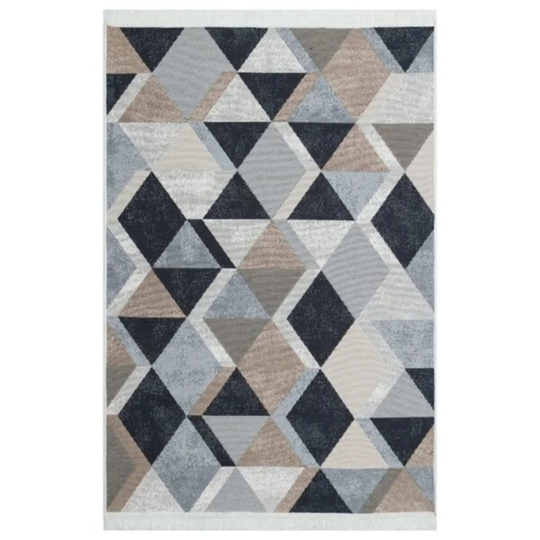 Rodrigues Handmade Kilim Cotton Beige/Black/White Rug
