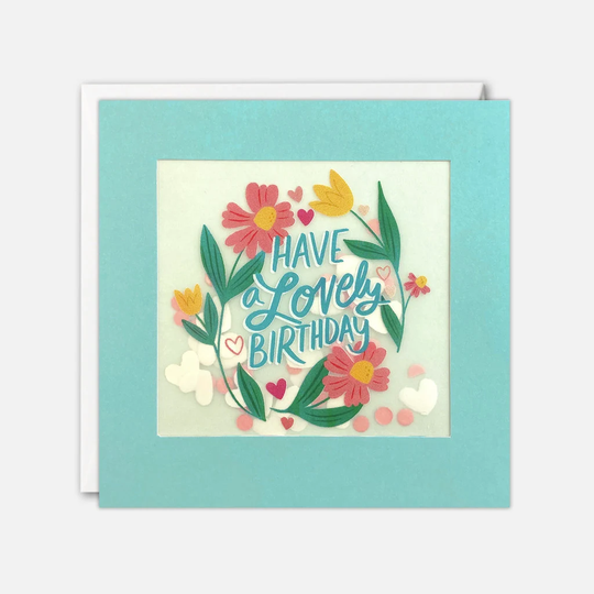 Lovely Birthday Flowers Card With Paper Confetti - Shakies By James Ellis
