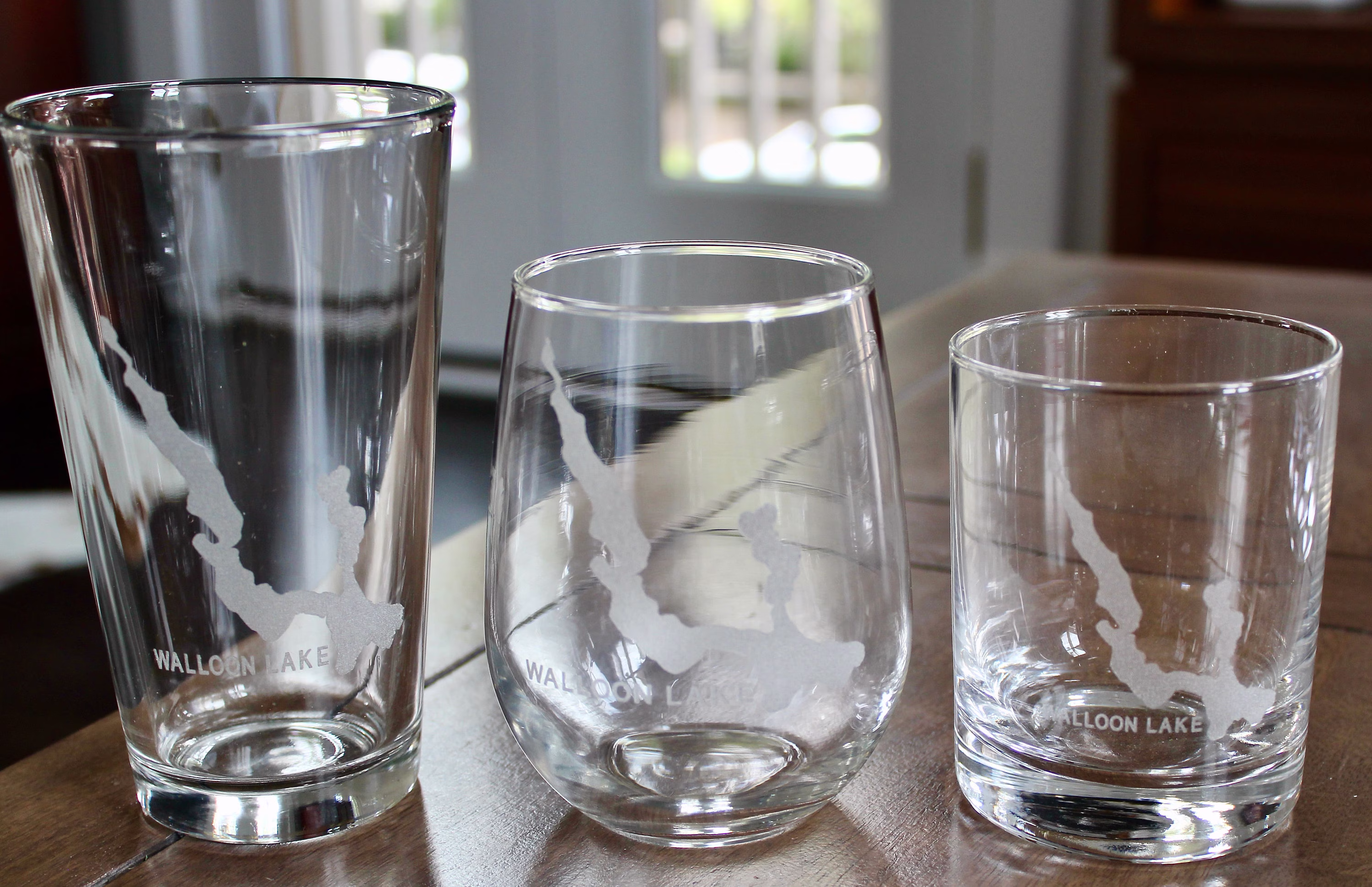 Walloon Lake, Mi Map Glasses