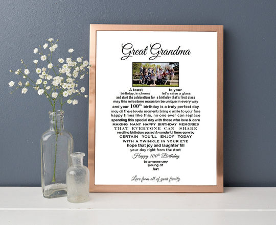 90Th Birthday Gift, Emailed Personalised 80Th Present, Nan 100Th Birthday, Poem Mum 90, Friend 90Th, Grandad 90