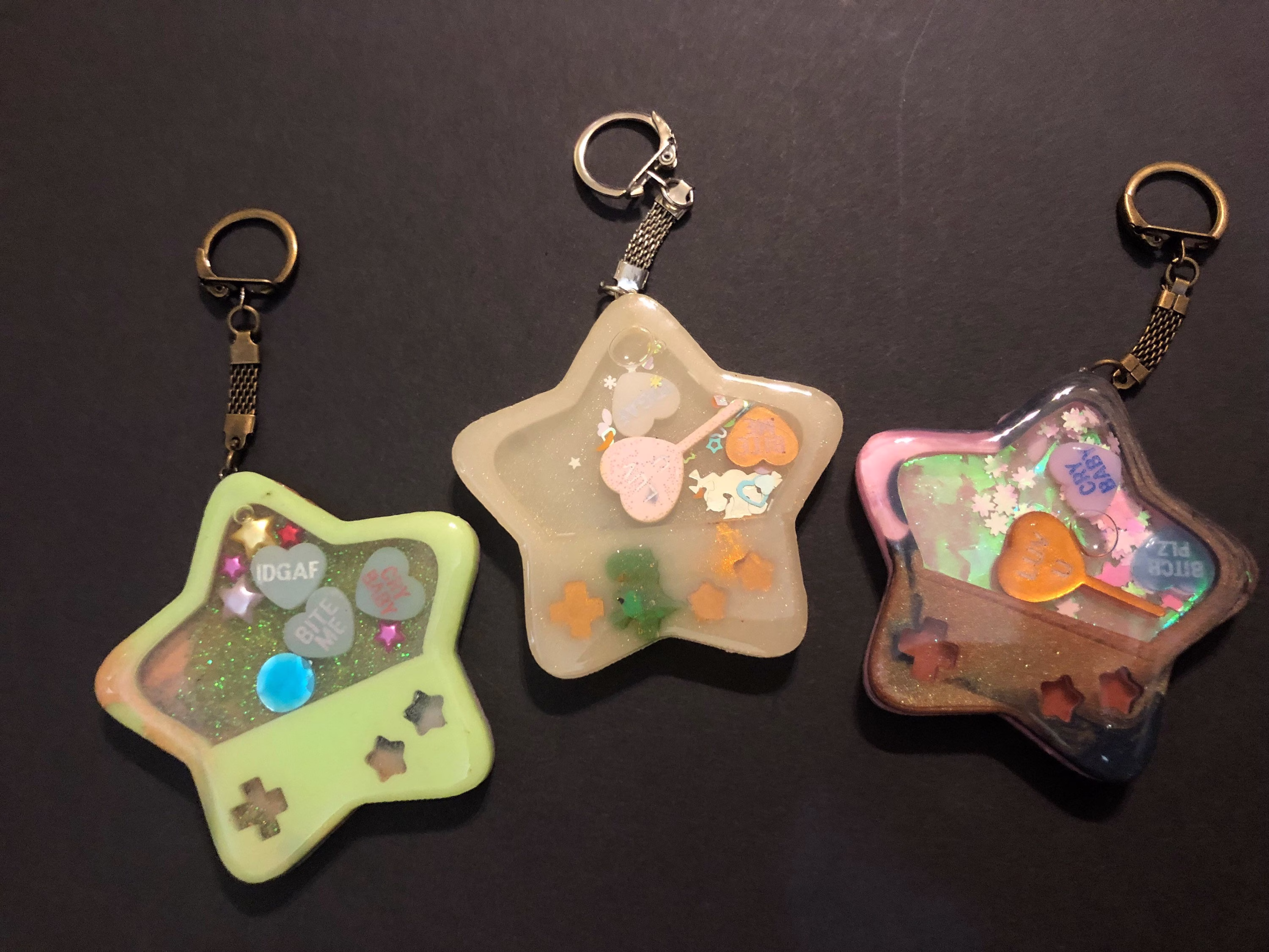 star Gameboy Shaker Keychain | Glows in The Dark