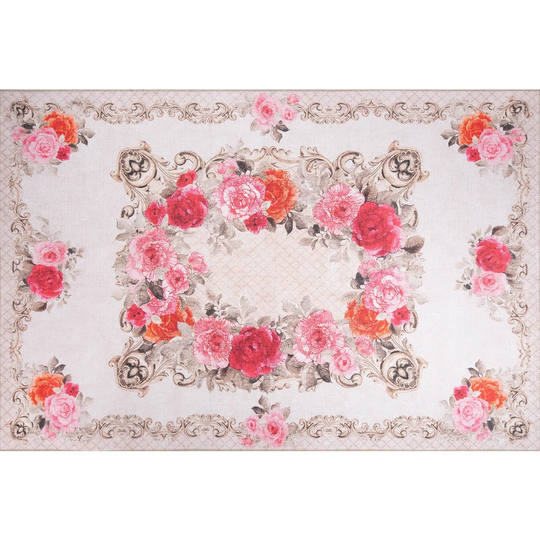 Oakpark Red/Pink/Beige Rug