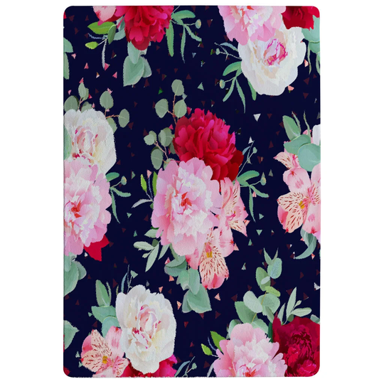 Mosley Roses Shaggy Navy/Pink Rug