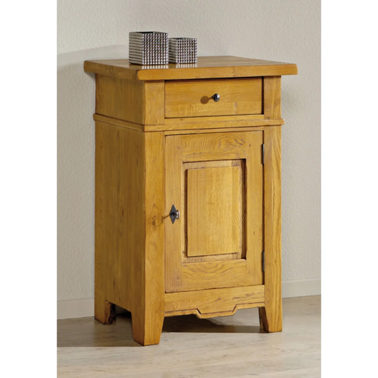 Abiba 65cm Wide 1 Drawer Oak Solid Wood Sideboard