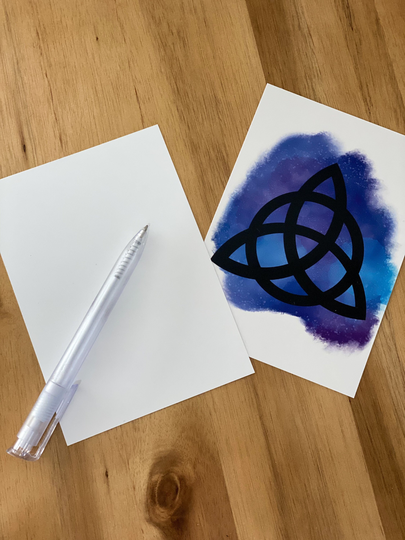Triquetra Watercolour Postcard