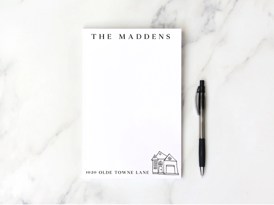 Housewarming Notepad, Address Gift, New Homeowner Realtor Gift