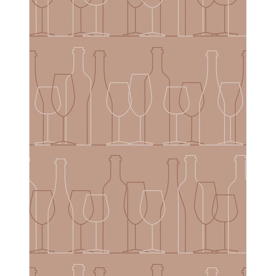 Wine Glass Motif Wallpaper