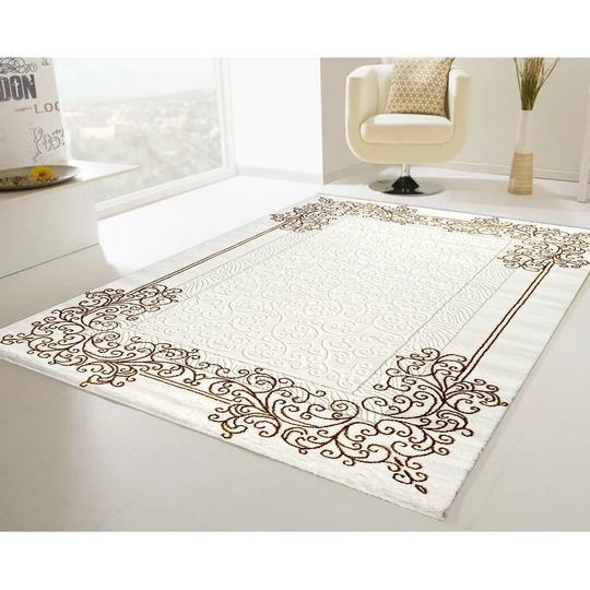 Michaela Flatweave Gold/White Rug