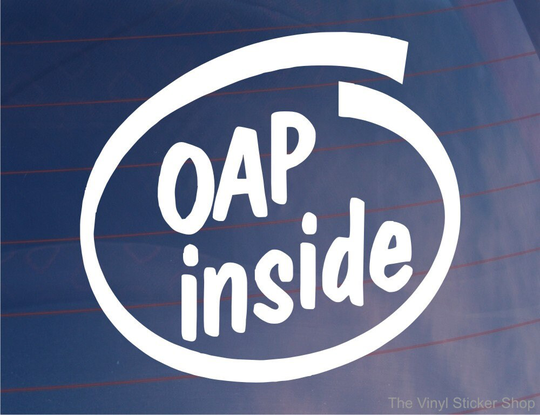 Car Sticker Oap Inside Funny Cute Novelty Window Bumper Boot Door Decal Present
