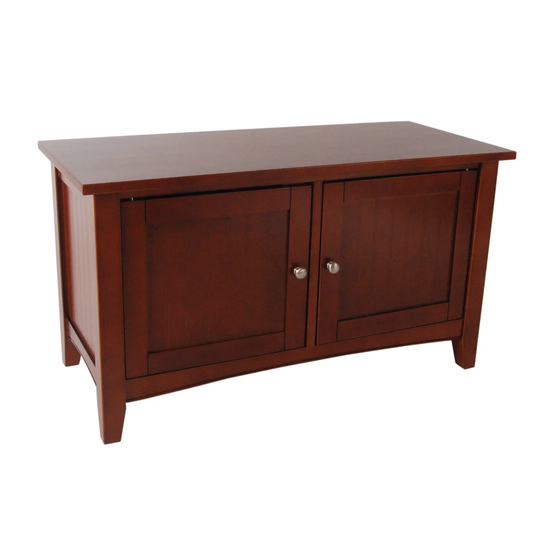 Bel Air Wood Storage Bench