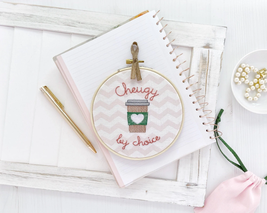Cheugy By Choice Funny Embroidery Hoop Art, Completed Cross Stitch, Cheug Birthday Gift For Women Geriatric Millennial, Needlepoint Finished