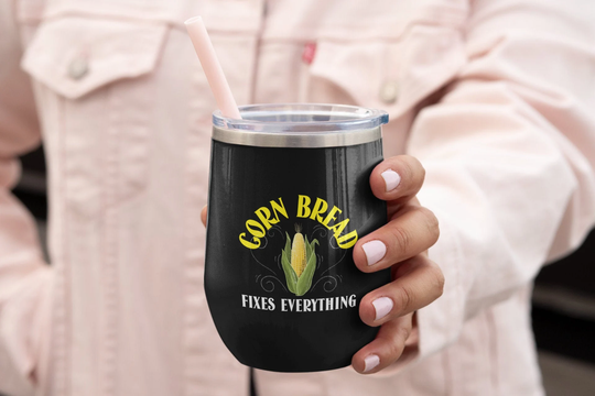 Cornbread Wine Tumbler, Gift For Fans