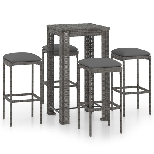 Betanya 4 Seat Bar Height Dining Set with Cushions
