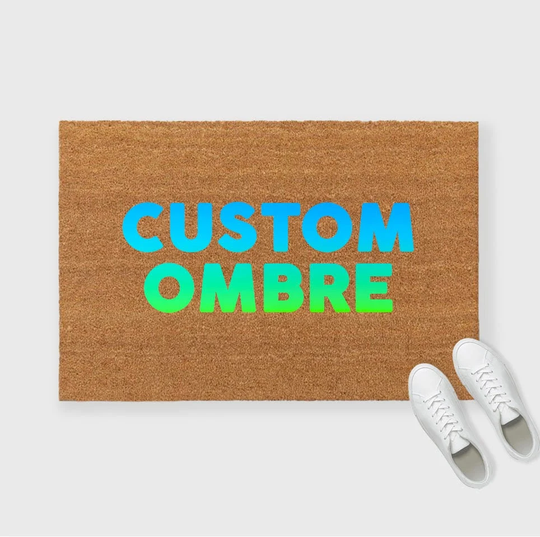 Ombre Doormat, Color Colorful Custom Doormat, Personalized Doormat, 36 X 60 Inch Doormat, 24 72 Doormat, Double Door Doormat