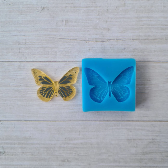 Resin Silicone Mold - 30mm Butterfly Mold, Textured Mould, Flexible Polymer Clay Supplies, Resin Supplies