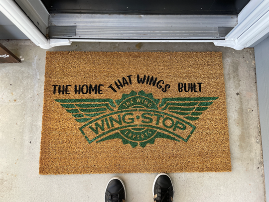 Wingstop Door Mat | Welcome New Home Gift Housewarming Gift