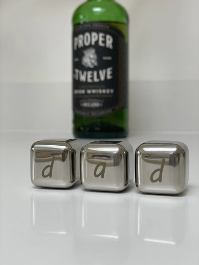 Dad Ice Cubes | Gin Stones Whiskey Fathers Day Wedding Anniversary Gift Barware |Custom |Couples 11 Years Christmas