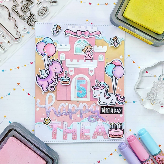 Handmade Princess & Unicorn Theme Card