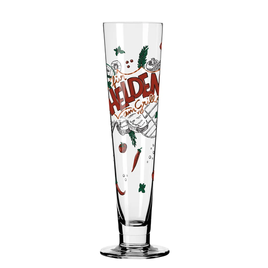 RITZENHOFF HELDENFEST beer glass #13 by Henrike Stein, made of crystal glass, 385ml, in a gift box