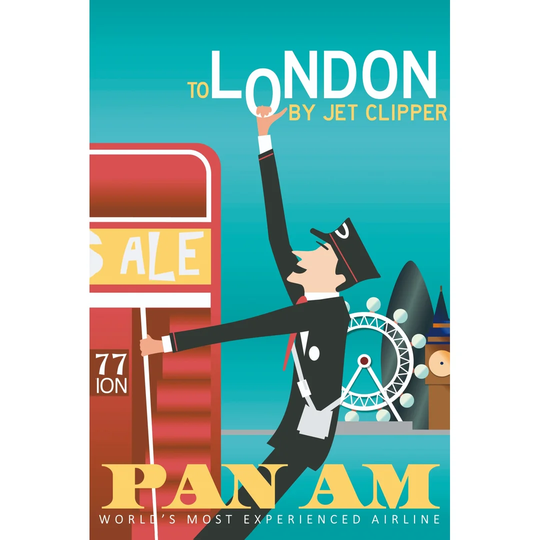 London PAN AM - Art Print on Canvas