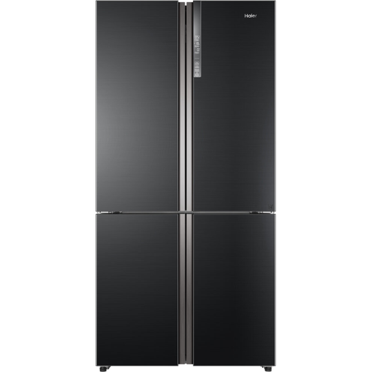 Haier HTF-610DSN7 American Fridge Freezer - Black / Stainless Steel