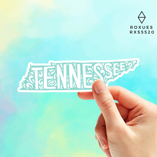 Tennessee State Vinykl Sticker, Stickers For Laptop, Laptop Decals, Stickers, Macbook Decal, Pro Car Roxues