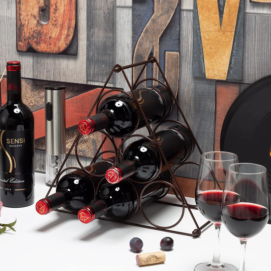 Small Wine Racks, Metal Countertop Wine Storage Holder