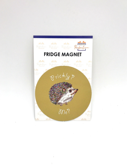 Fun Fridge Magnet "Prickly? Me?' Hedgehog Magnet, Featuring Our Favourite