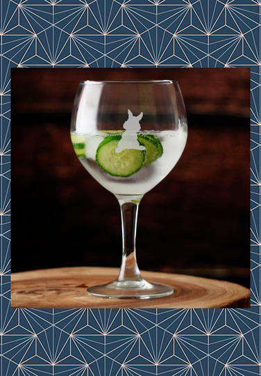 Thumper Rabbit Engraved Balloon Gin Glass. Beautiful Etched Personalised With Name. Design Won't Wear Off Like Vinyl.81