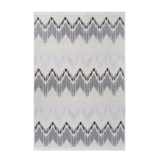 Warrendale Flatweave Cotton Black/Grey/Blue Rug