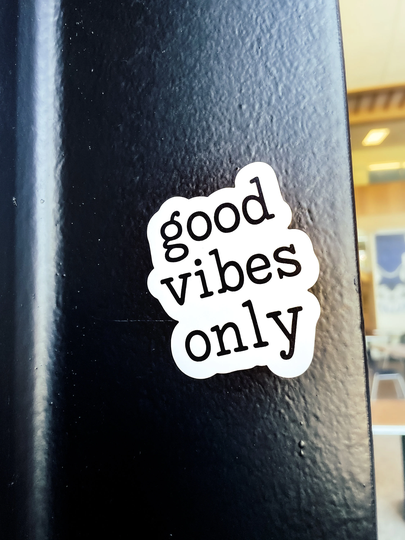 Good Vibes Only Magnet | Aesthetic Dorm Room Decor Locker Decorations Fridge Positive Quotes 2.46" X 3