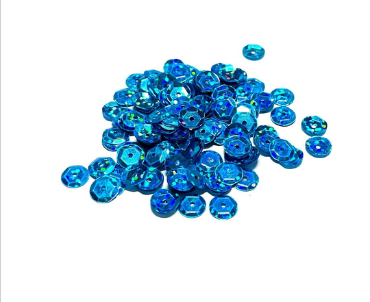 Hologram Turquoise Sequins Multiple Sizes Available