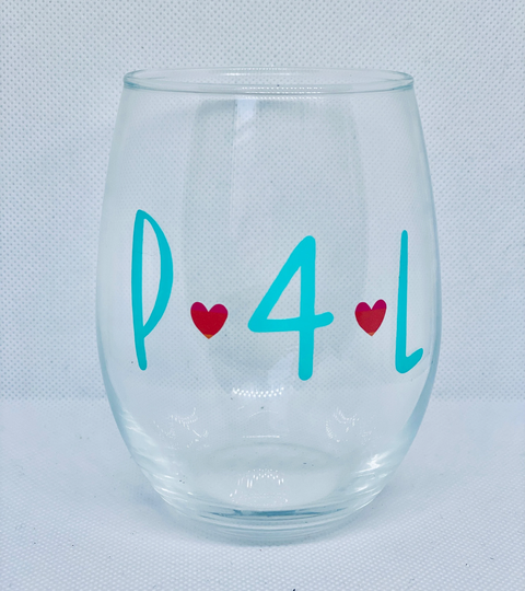 P4L Wine Glass|Pogue For Life|Outer Banks