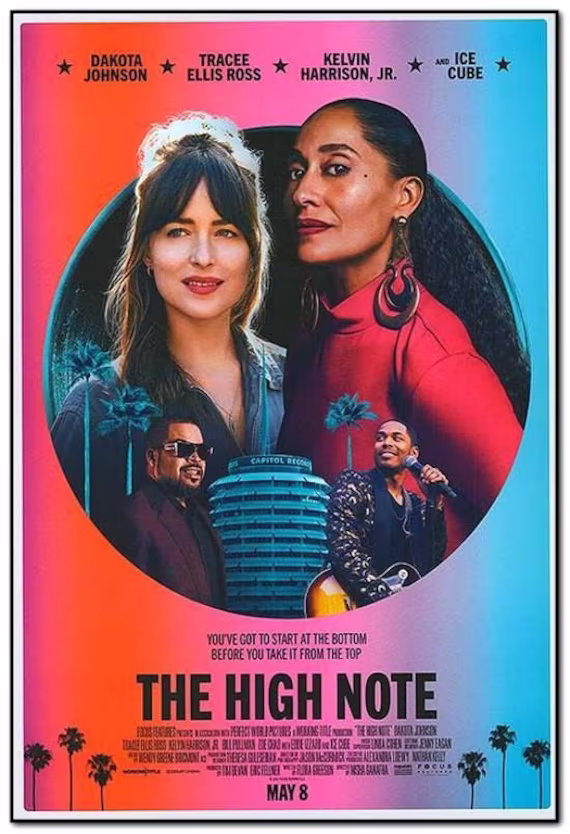 High Note - 2020 Original 27x40 Movie Poster Final Style Dakota Johnson, Tracee Ellis Ross