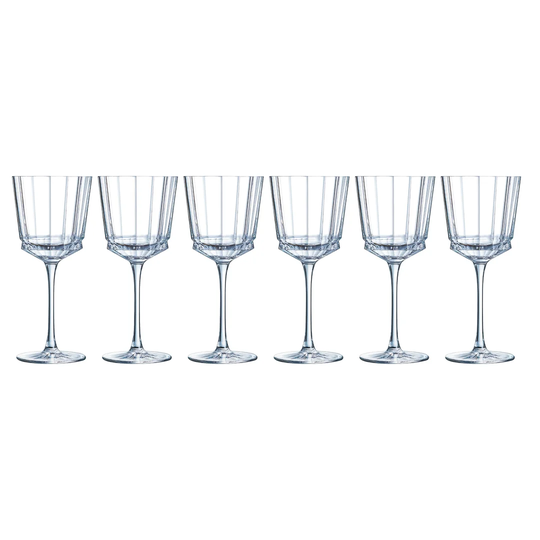 Macassar 6 Piece 350ml Red Wine Glass Set