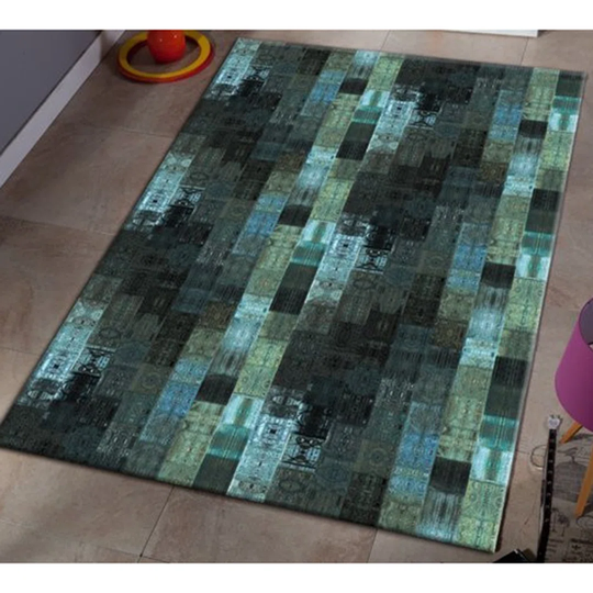 Grayton Flatweave Green/Black Rug