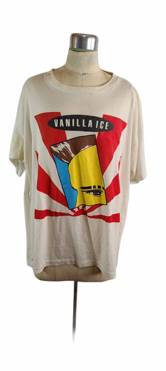 Vintage Vanilla Ice Single Stitch Unique Rare Xl T Shirt. Small Armpit Hole/Tear. Looks Cool